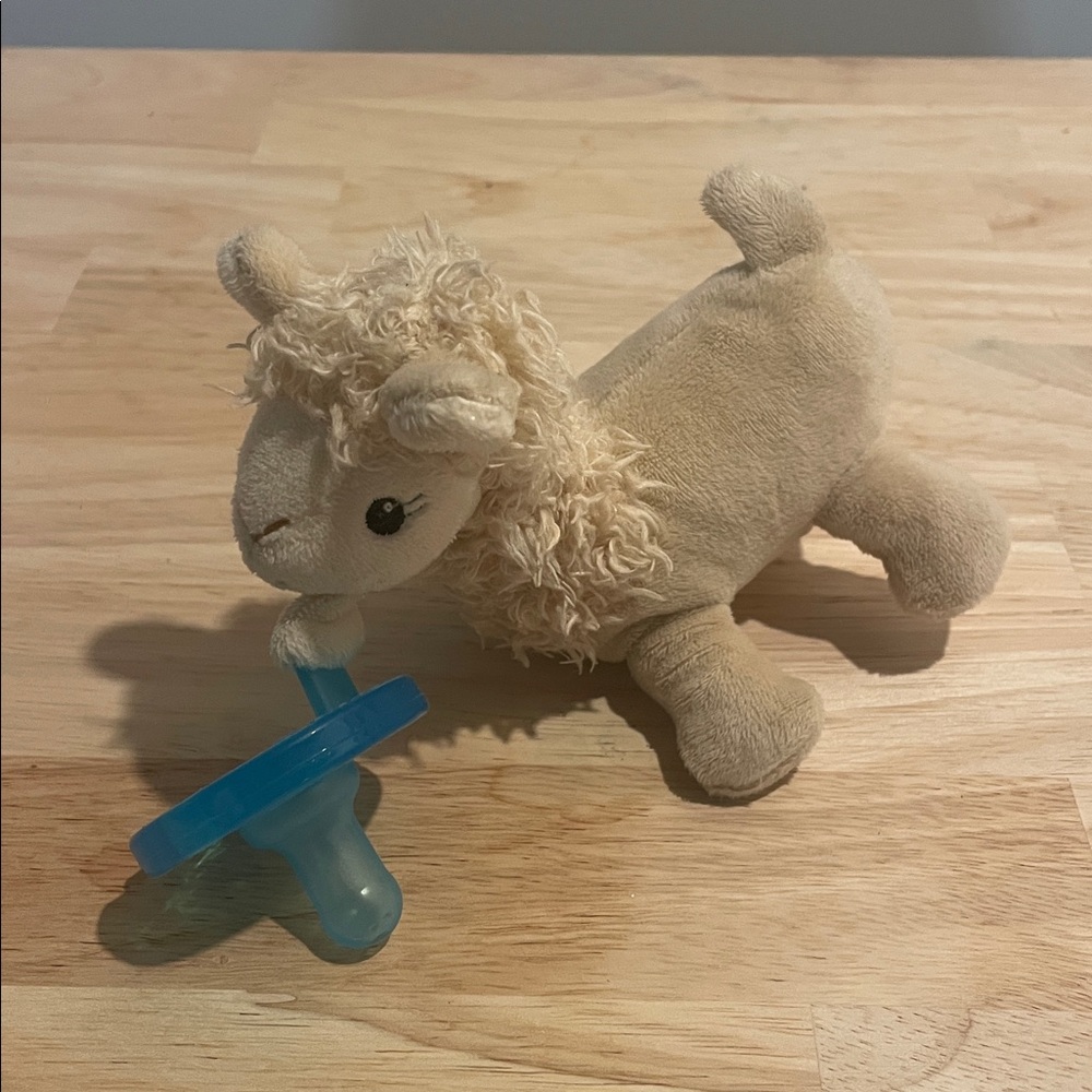 WubbaNub Plush Llama Toy with Teething Ring - Picture 2 of 4